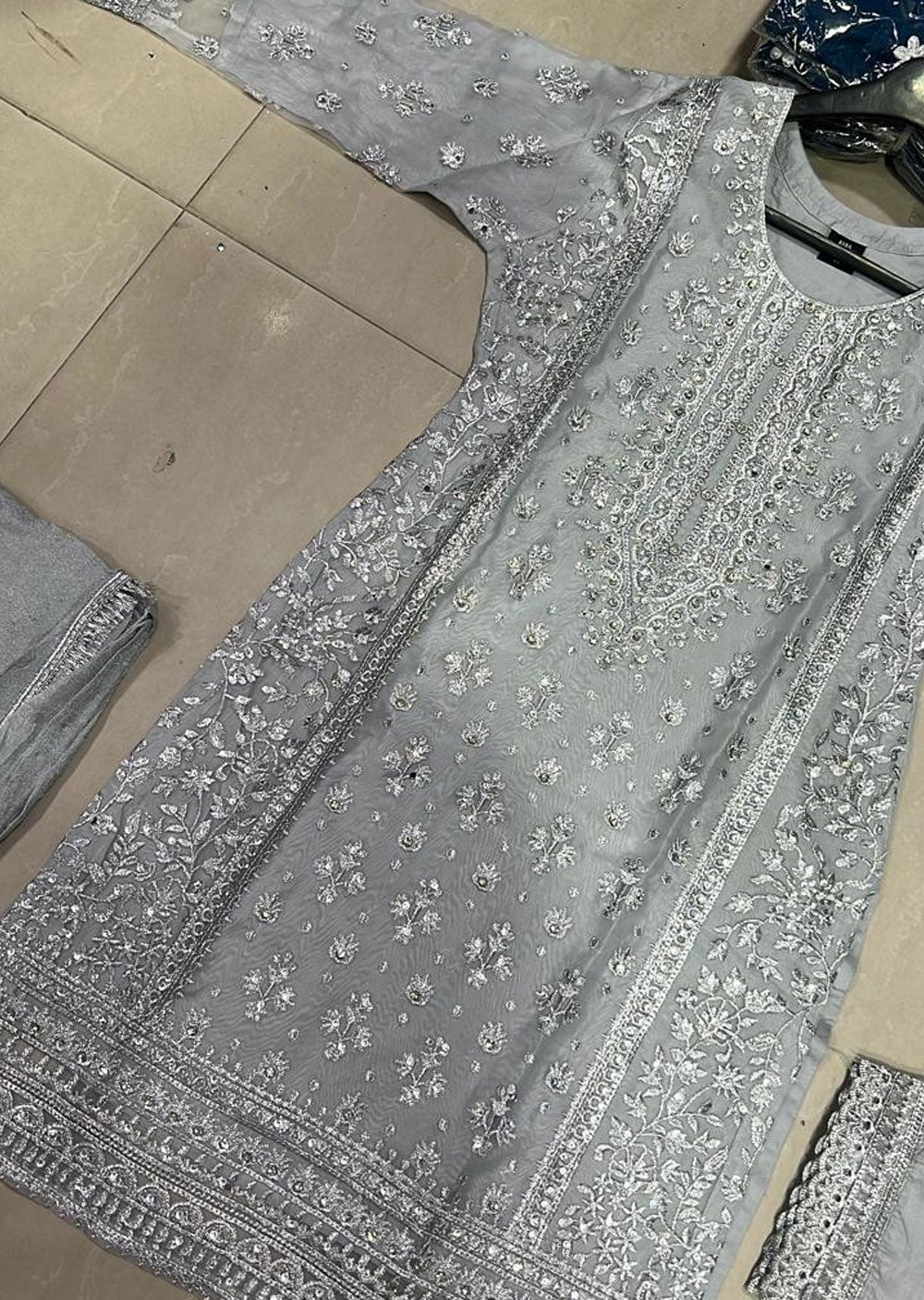 BP1206 - Grey - Readymade Posh Suit 2024 - Memsaab Online