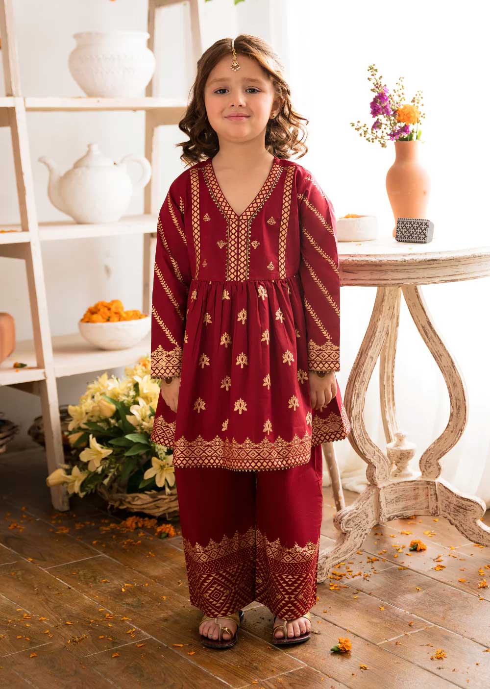 Gulbahar - Readymade - Kids Suit by Garnet 2022 - Memsaab Online