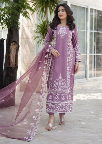 HK311 - Readymade Linen Outfit 2025 - Memsaab Online