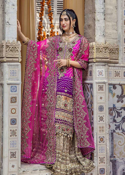 P-244 - Hot Pink - Readymade - Khuda Baksh Creations 2024 - Memsaab Online