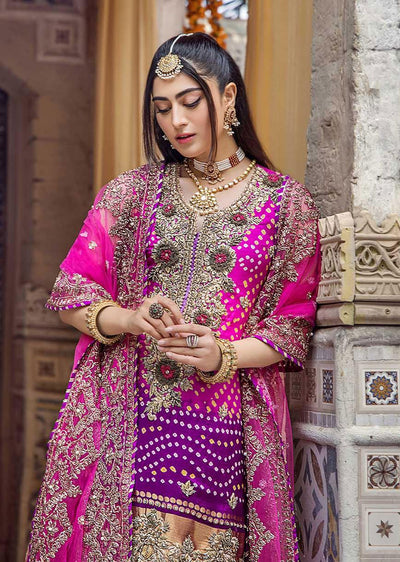 P-244 - Hot Pink - Readymade - Khuda Baksh Creations 2024 - Memsaab Online