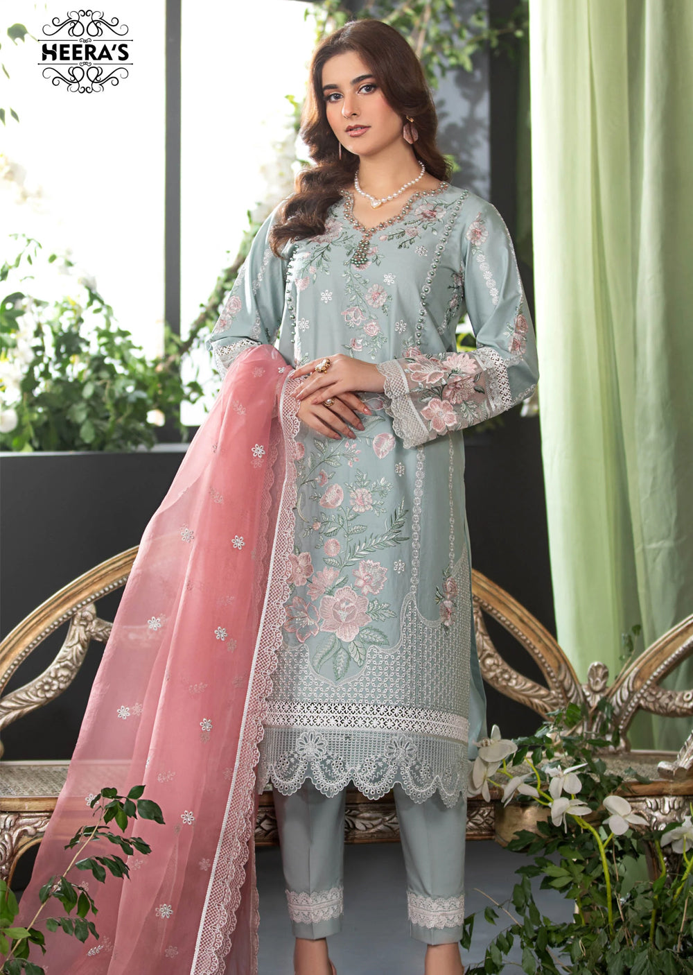HSS-330- Readymade Heeras Suit - Memsaab Online