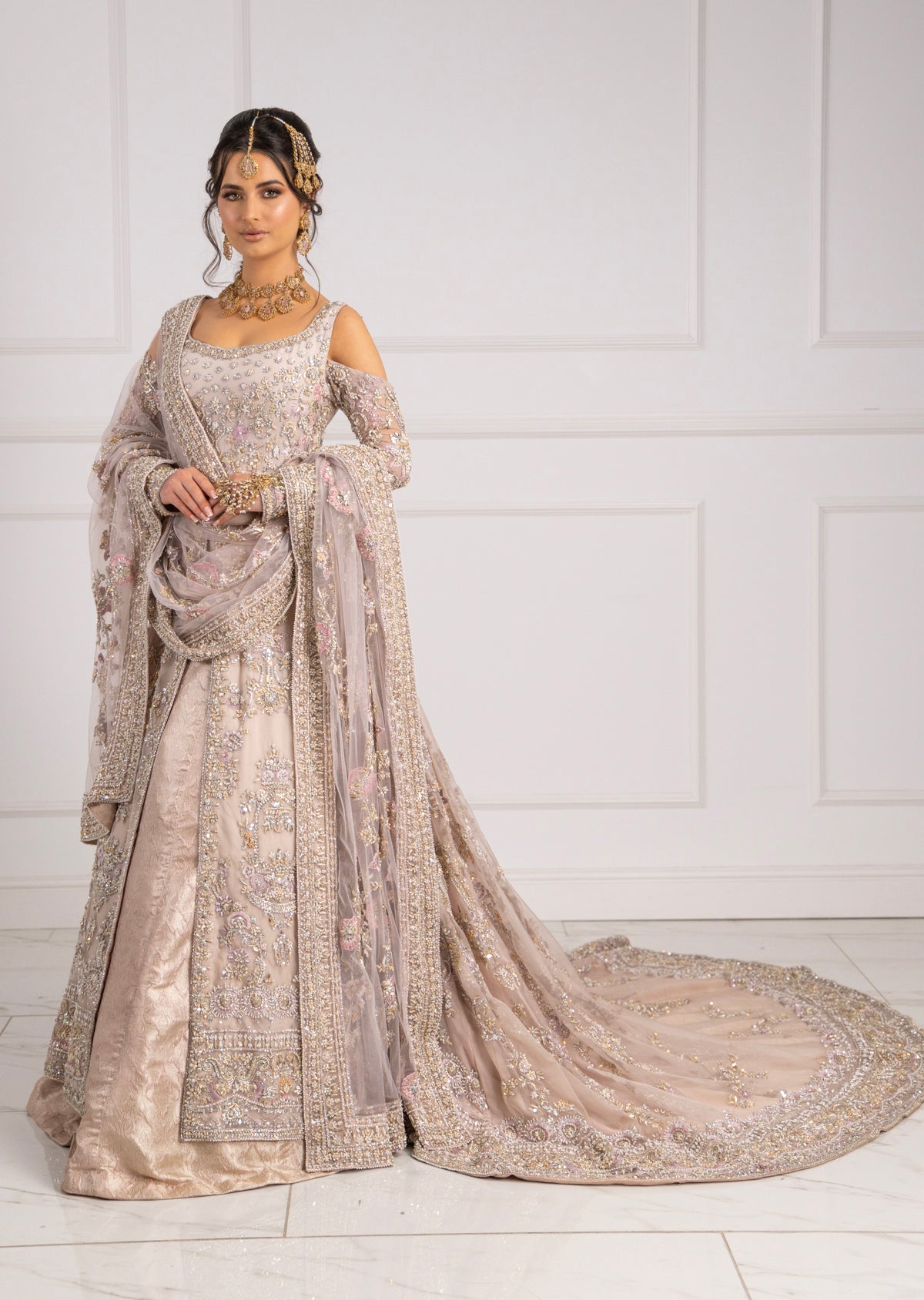 SRB2421 Humsafar - Bridal Trail Outfit - Memsaab Online