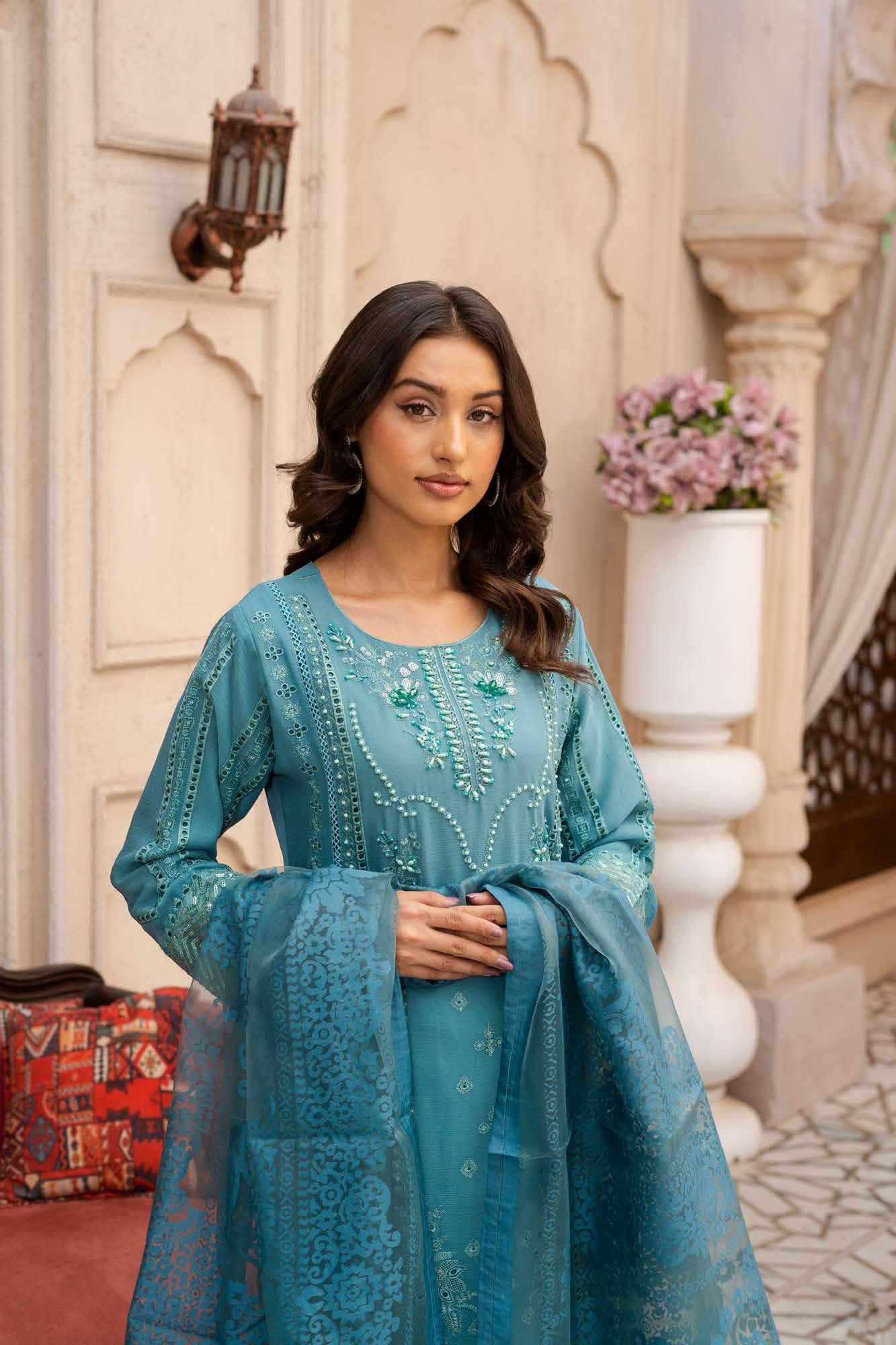 RGZ7108 - Imrozia Mummy n Me Chiffon Suit - Memsaab Online