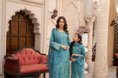 RGZ7108 - Imrozia Mummy n Me Chiffon Suit - Memsaab Online