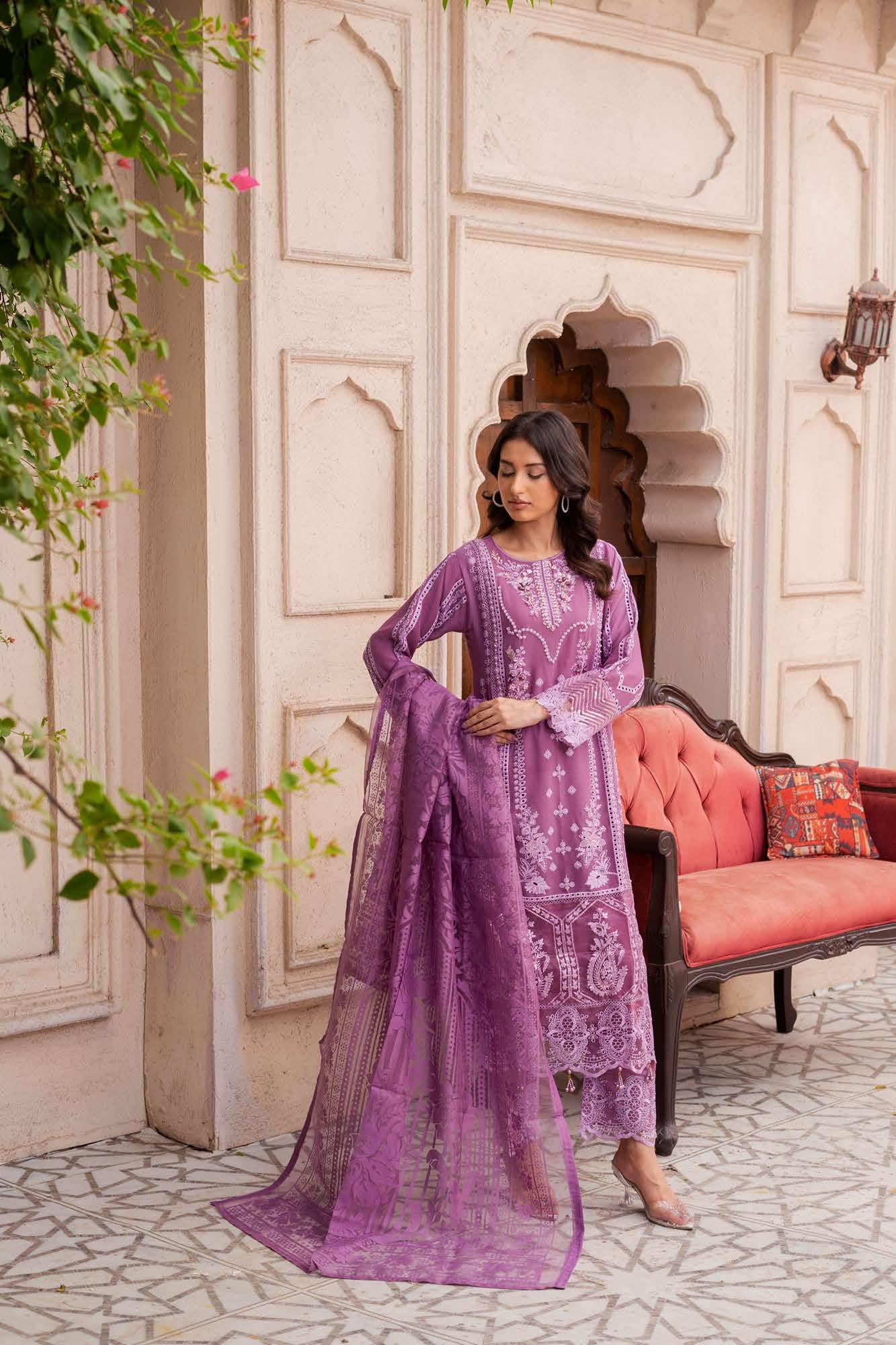 RGZ7108 - Imrozia Mummy n Me Chiffon Suit - Memsaab Online