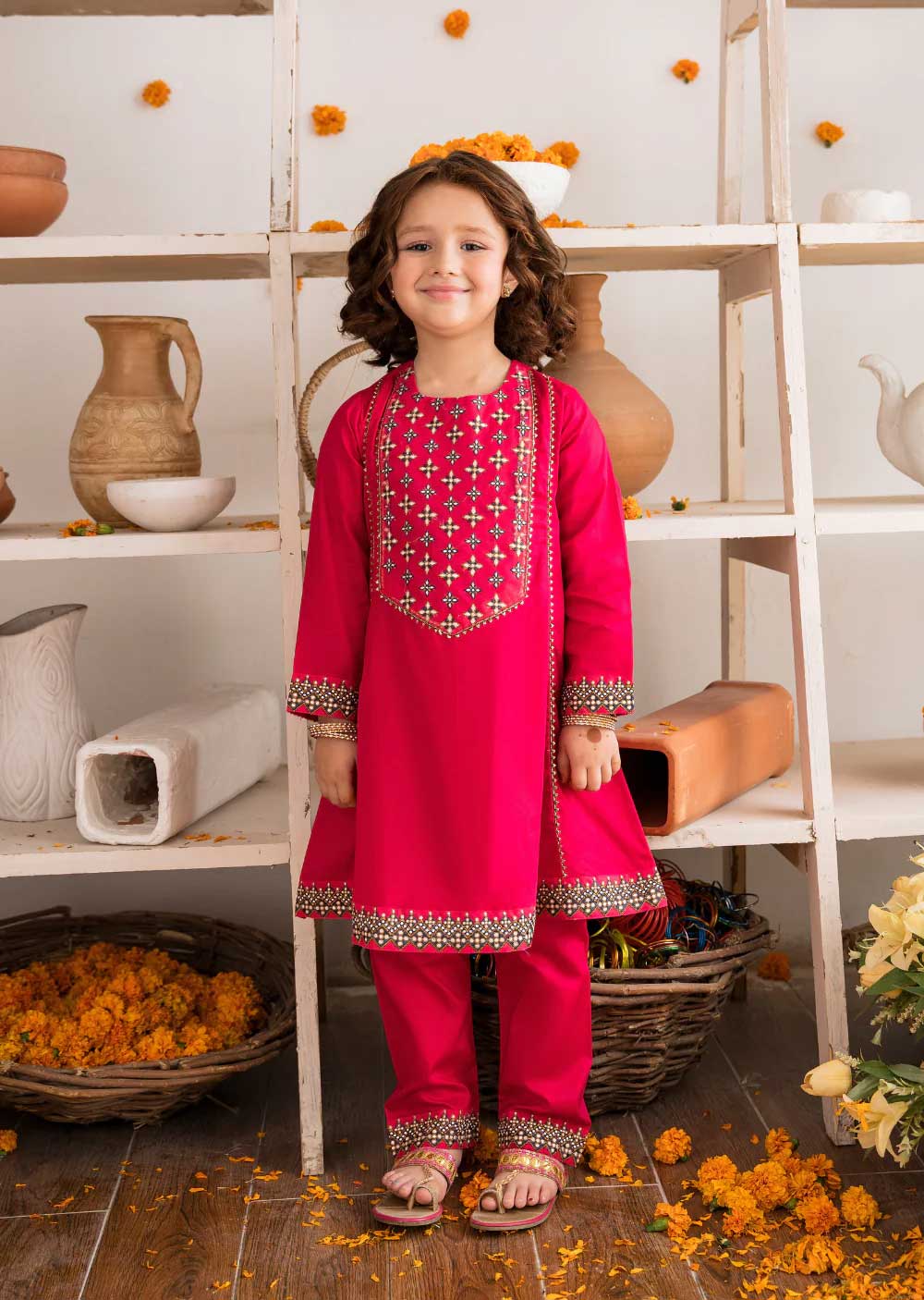 Karina - Readymade - Kids Suit by Garnet 2022 - Memsaab Online