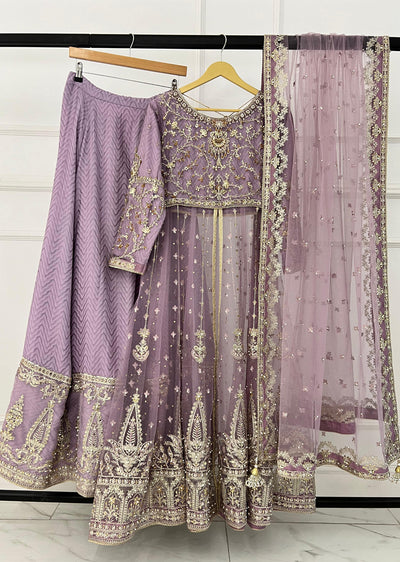 SRB1308 - Reshamgar - Lilac Sehrish.B Designer Suit - Memsaab Online