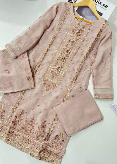 KLD307 Dania - Lilac Readymade Organza Suit - Memsaab Online