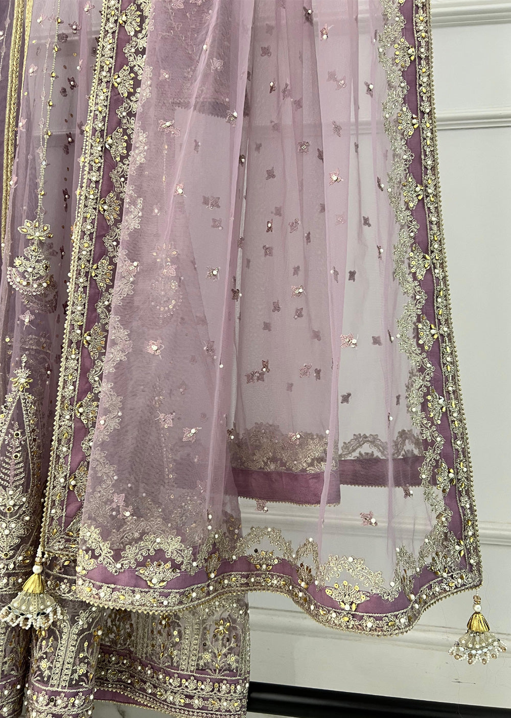 SRB1308 - Reshamgar - Lilac Sehrish.B Designer Suit - Memsaab Online