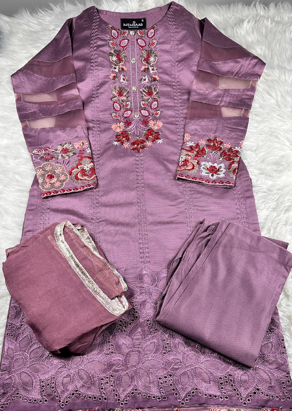 HK292 - Lilac - Readymade HK Outfit - Memsaab Online