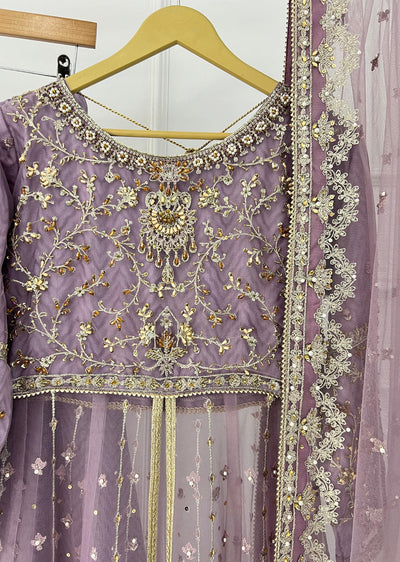 SRB1308 - Reshamgar - Lilac Sehrish.B Designer Suit - Memsaab Online