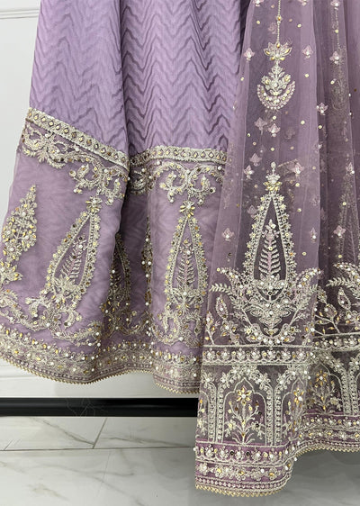 SRB1308 - Reshamgar - Lilac Sehrish.B Designer Suit - Memsaab Online