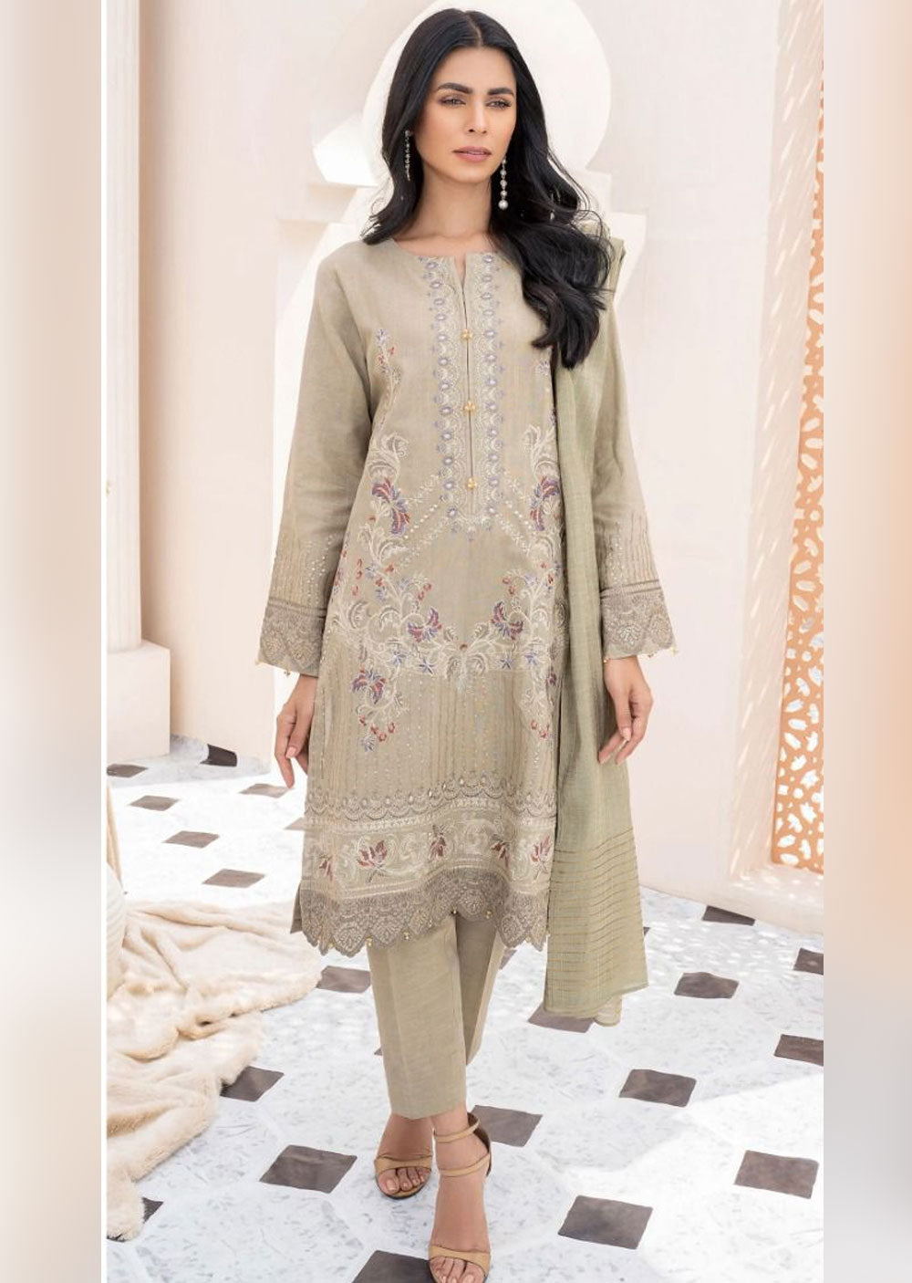 LML-01 - Unstitched - Lime Light Inspired Suit 2023 - Memsaab Online