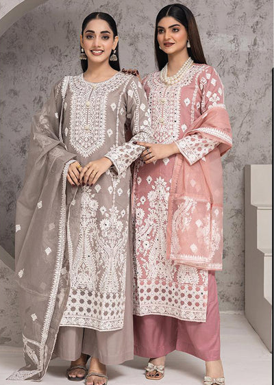 RGZ7103 - Rangz Organza Suit - Memsaab Online