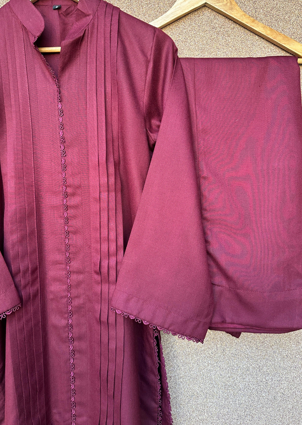 ASMB-01 - Maroon - Readymade Mughal Palachi Suit 2025 - Memsaab Online