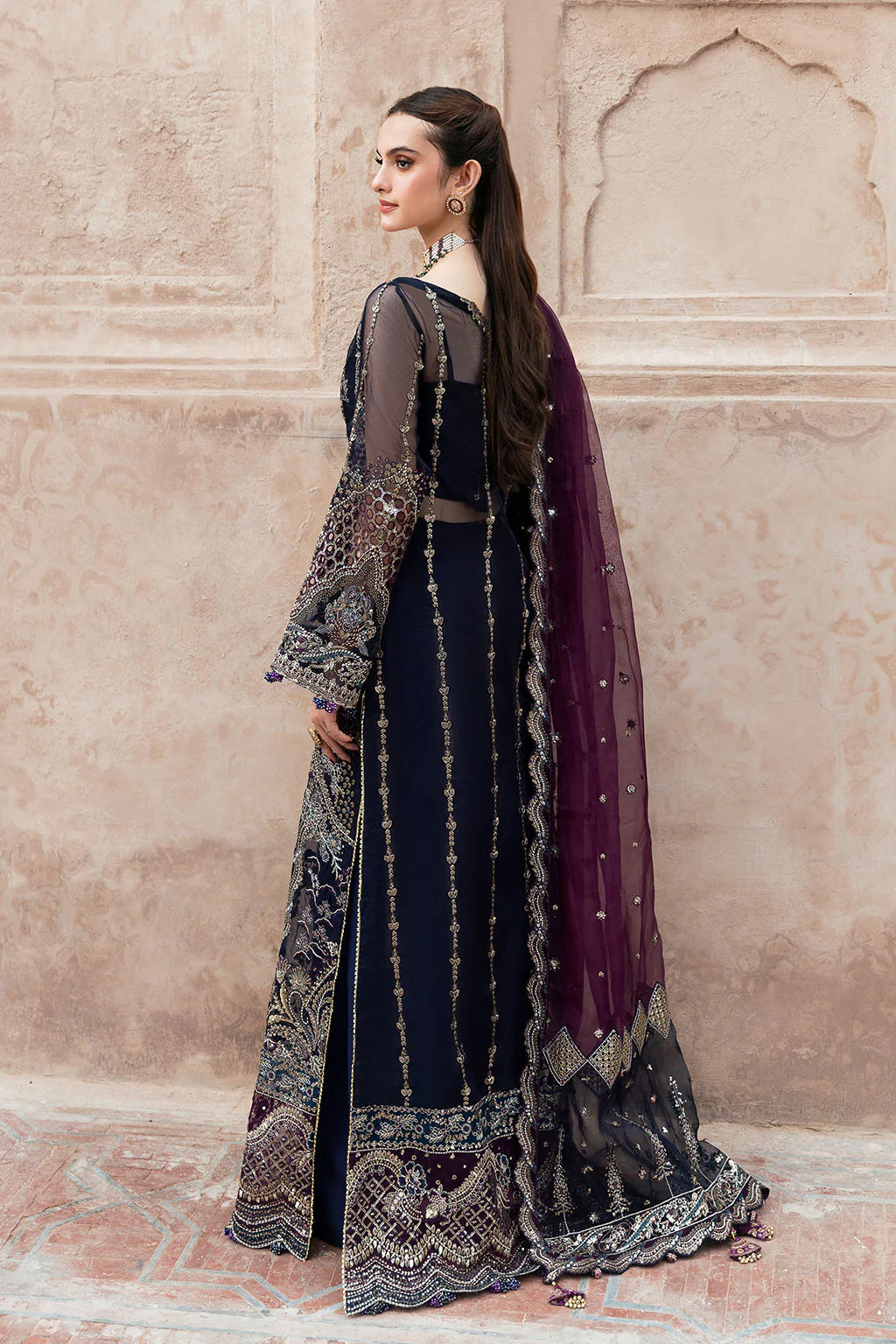 SF-09-NEEL Readymade - Mehfil by Shagna Ramsha Luxury Chiffon Collection 2025 - Memsaab Online
