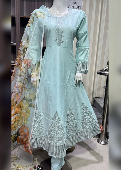 BPH-07 - Mint Green - Readymade Posh Suit 2024 - Memsaab Online