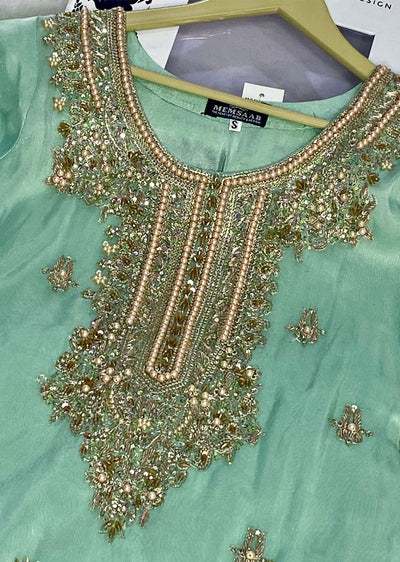 SRB9915 - Anchal Mint Sehrish.B Designer - Memsaab Online