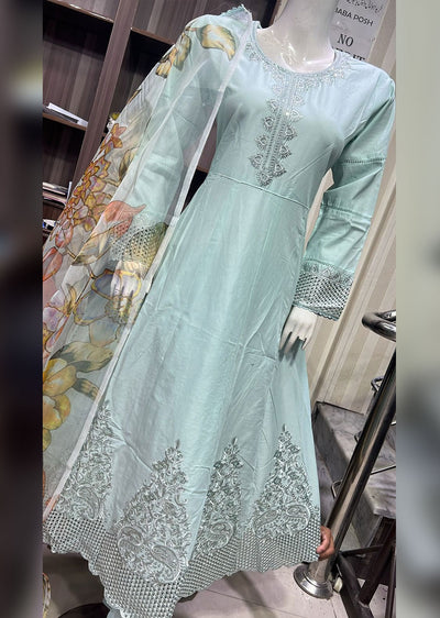 BPH-07 - Mint Green - Readymade Posh Suit 2024 - Memsaab Online