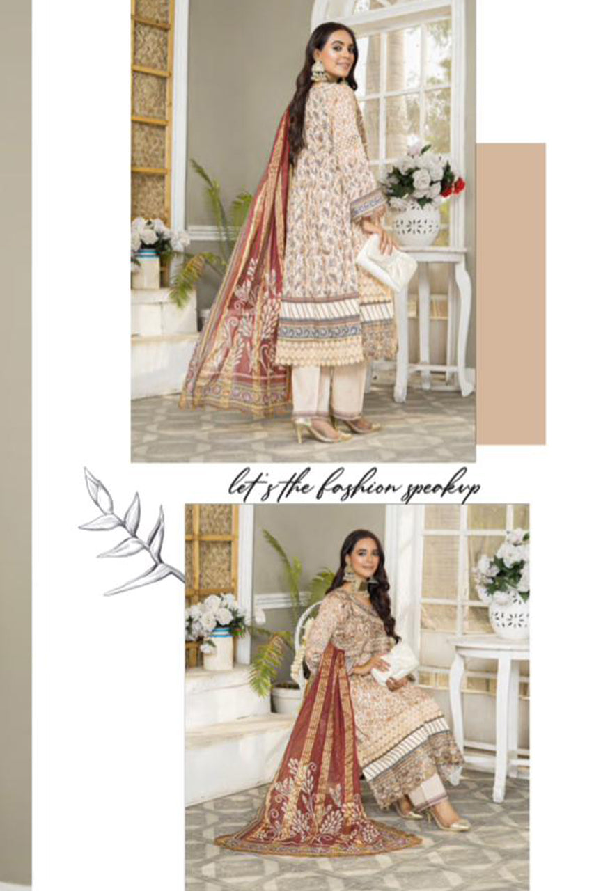 MSL-05-R - Readymade - Munira Digital Lawn Collection 2023 - Memsaab Online