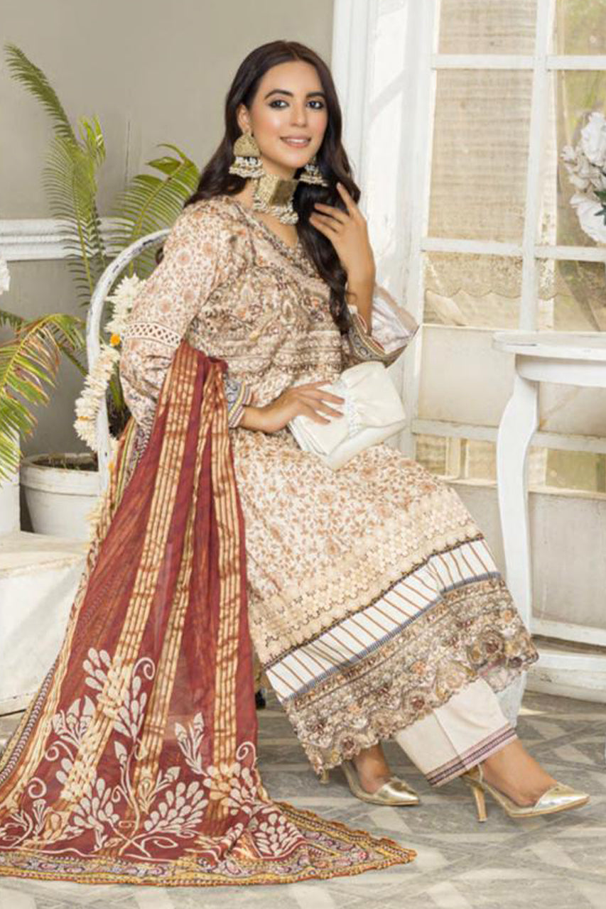 MSL-05-R - Readymade - Munira Digital Lawn Collection 2023 - Memsaab Online