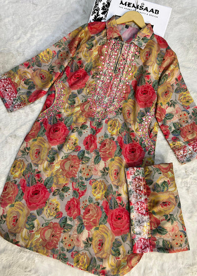 SMR3104 - Readymade Multi Swiss 2 Piece Suit - Memsaab Online