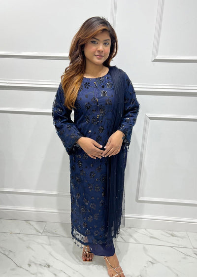 RGZ3004 Readymade Navy Mummy n Me Sequence Suit - Memsaab Online