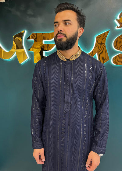 AK201 Mens Kurta Trouser Set 7 Colours - Memsaab Online