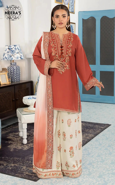 HSS-359- Readymade Neelofar Elara Heeras Suit - Memsaab Online