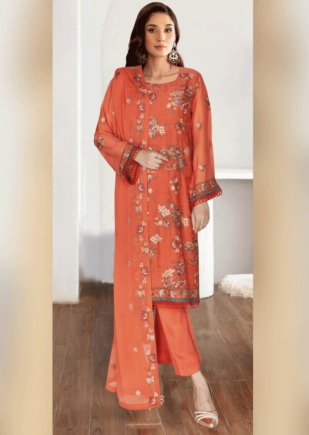 WA-401-E - Readymade - Ramsha Suit 2024 - Memsaab Online