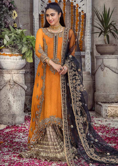 P-252 - Orange - Readymade - Khuda Baksh Creations 2024 - Memsaab Online