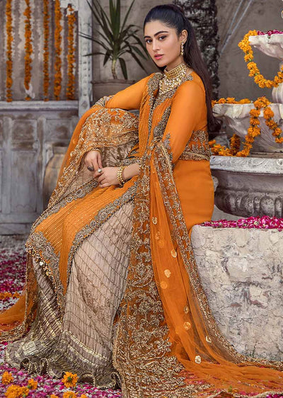 P-252 - Orange - Readymade - Khuda Baksh Creations 2024 - Memsaab Online