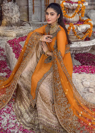 P-252 - Orange - Readymade - Khuda Baksh Creations 2024 - Memsaab Online