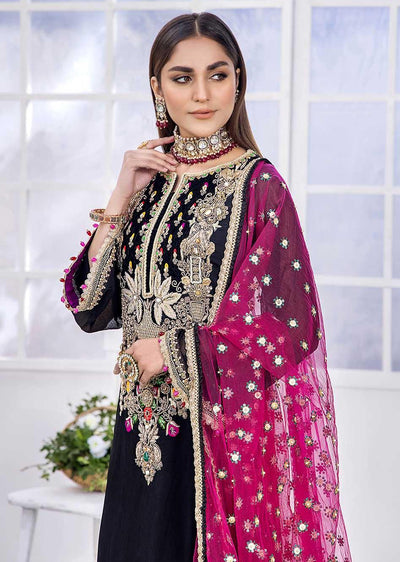 P-223c - Black- Readymade - Basics by Khuda Ameer - Memsaab Online