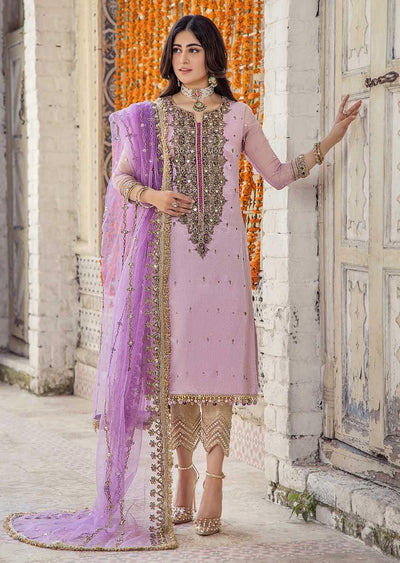 P-236 - Light Purple with Salwar - Readymade - Khuda Baksh Creations 2024 - Memsaab Online