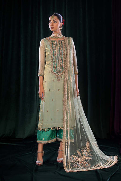 P-254 Green Readymade Khuda Baksh Creations 2024 - Memsaab Online