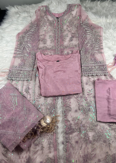 01 Pink Salt - Readymade - Baroque Inspired Suit - Memsaab Online