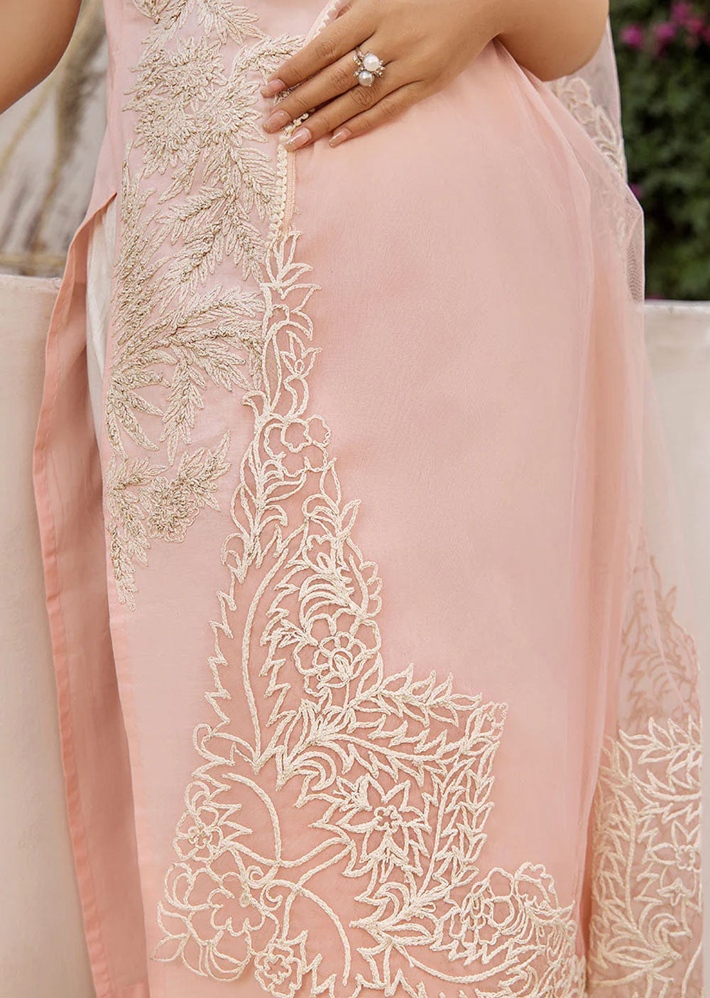 F-148- Pink - Readymade - Basics by Khuda Baksh Creations 2024 - Memsaab Online