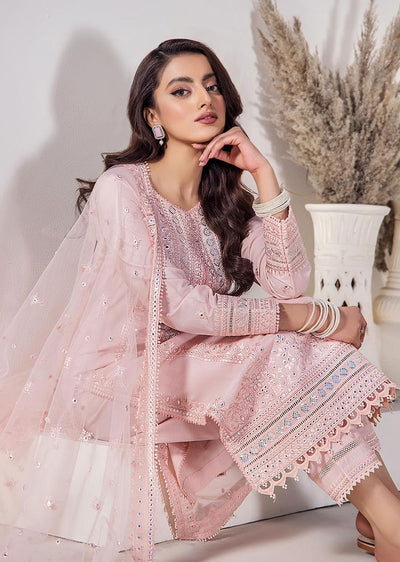 F-133 - Pink - Readymade - Khuda Baksh Creations 2024 - Memsaab Online