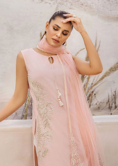 F-148- Pink - Readymade - Basics by Khuda Baksh Creations 2024 - Memsaab Online