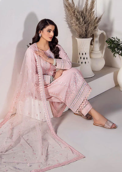 F-133 - Pink - Readymade - Khuda Baksh Creations 2024 - Memsaab Online