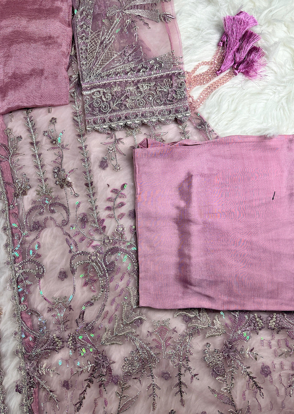 01 Pink Salt - Readymade - Baroque Inspired Suit - Memsaab Online