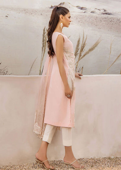 F-148- Pink - Readymade - Basics by Khuda Baksh Creations 2024 - Memsaab Online