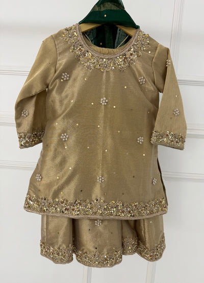 SRB1219  Fozia - Green - Readymade - Sehrish.B Designer