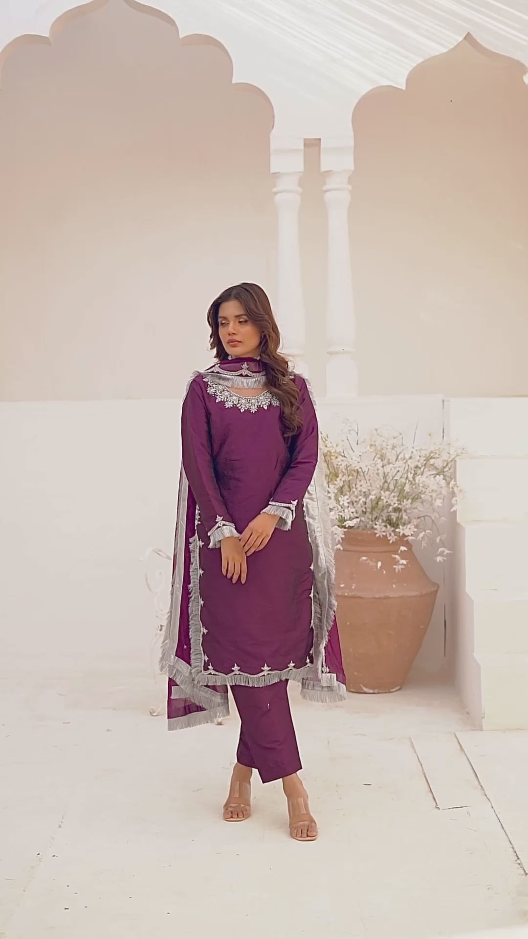 SRB110 - SADA BAHAR - Purple Sehrish.B Designer Outfit