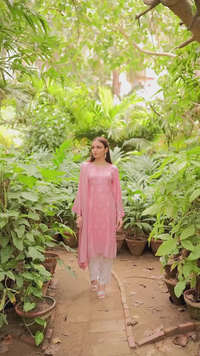 AMT4802 - Pink Readymade Lawn Suit