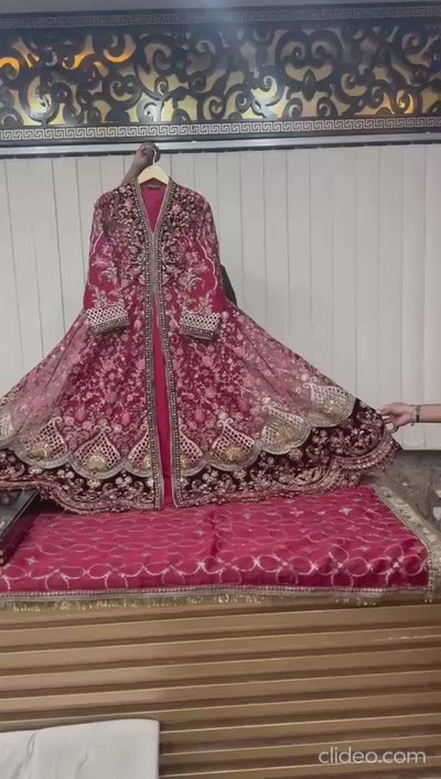 SAJN-06 - Red - Readymade - Sajni Organza Net Collection 2025