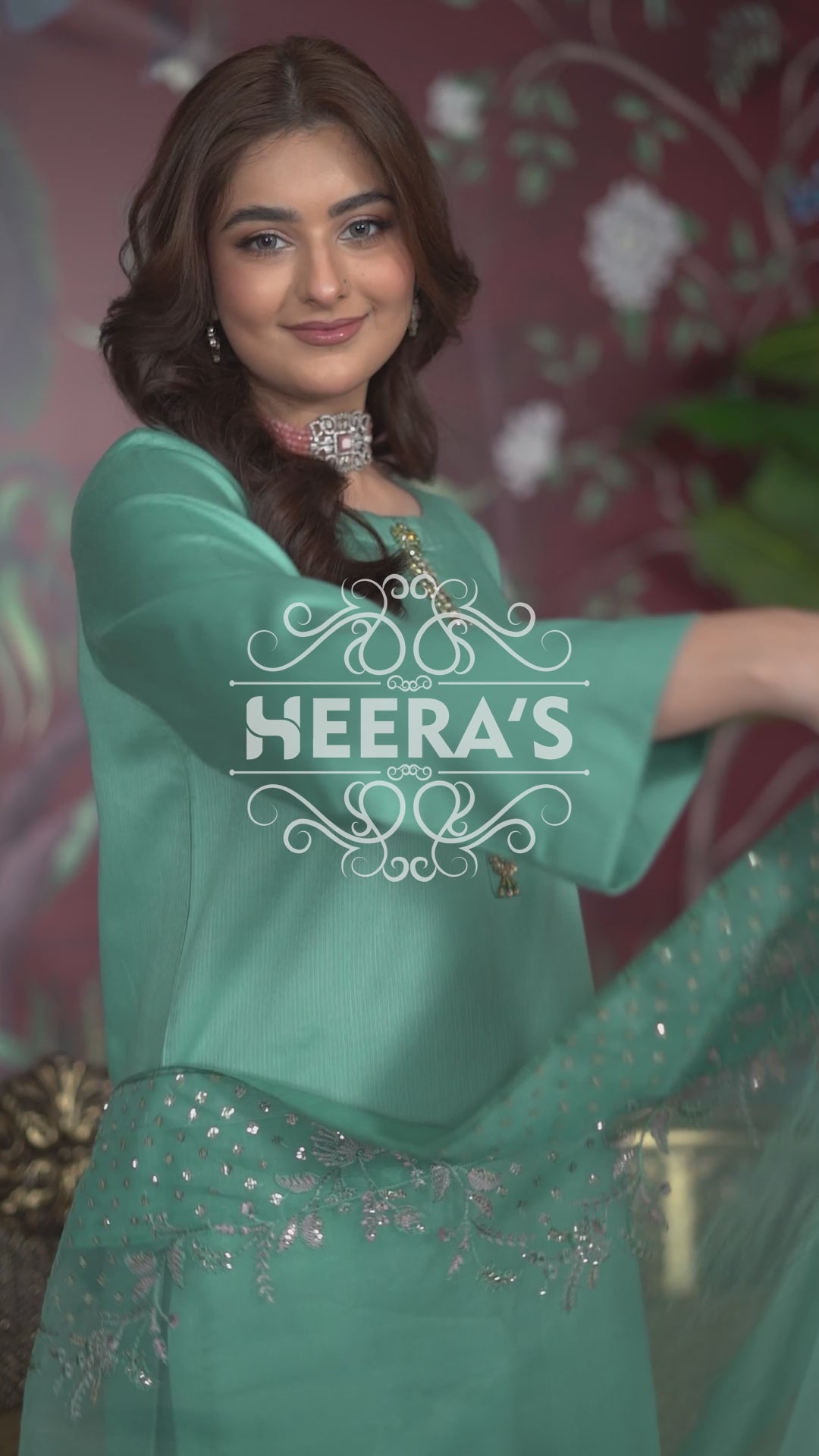 HSS-159 - Readymade Heeras Regal Green Suit