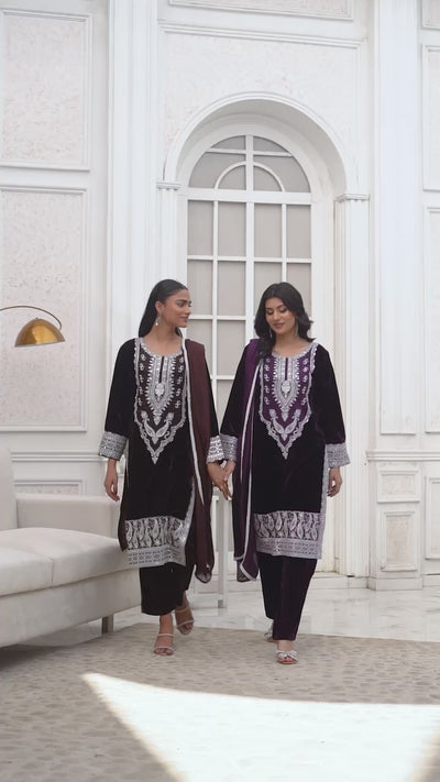 RGZ7110  Readymade - Luxury winter Velvet Suit 2025